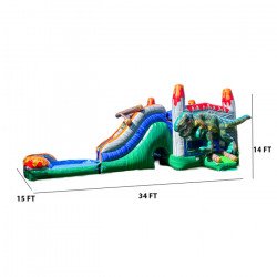 IMG 5521 1725895760 T-Rex Dinosaur Waterslide Combo